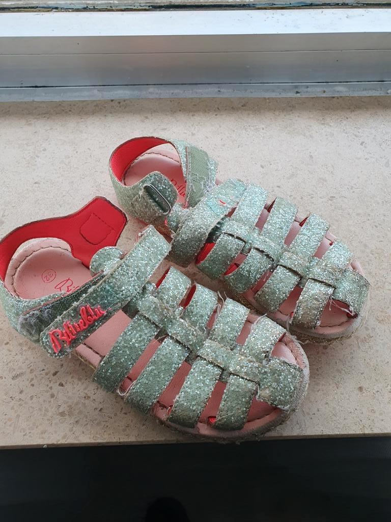 Chaussures Sandales Billieblush taille 32 - gris rose, Enlèvement ou Envoi, Utilisé, Chaussures