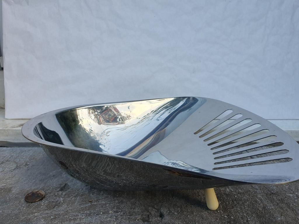 Mepra inox Italy 18/10 vintage broodmandje, Antiek en Kunst, Ophalen of Verzenden
