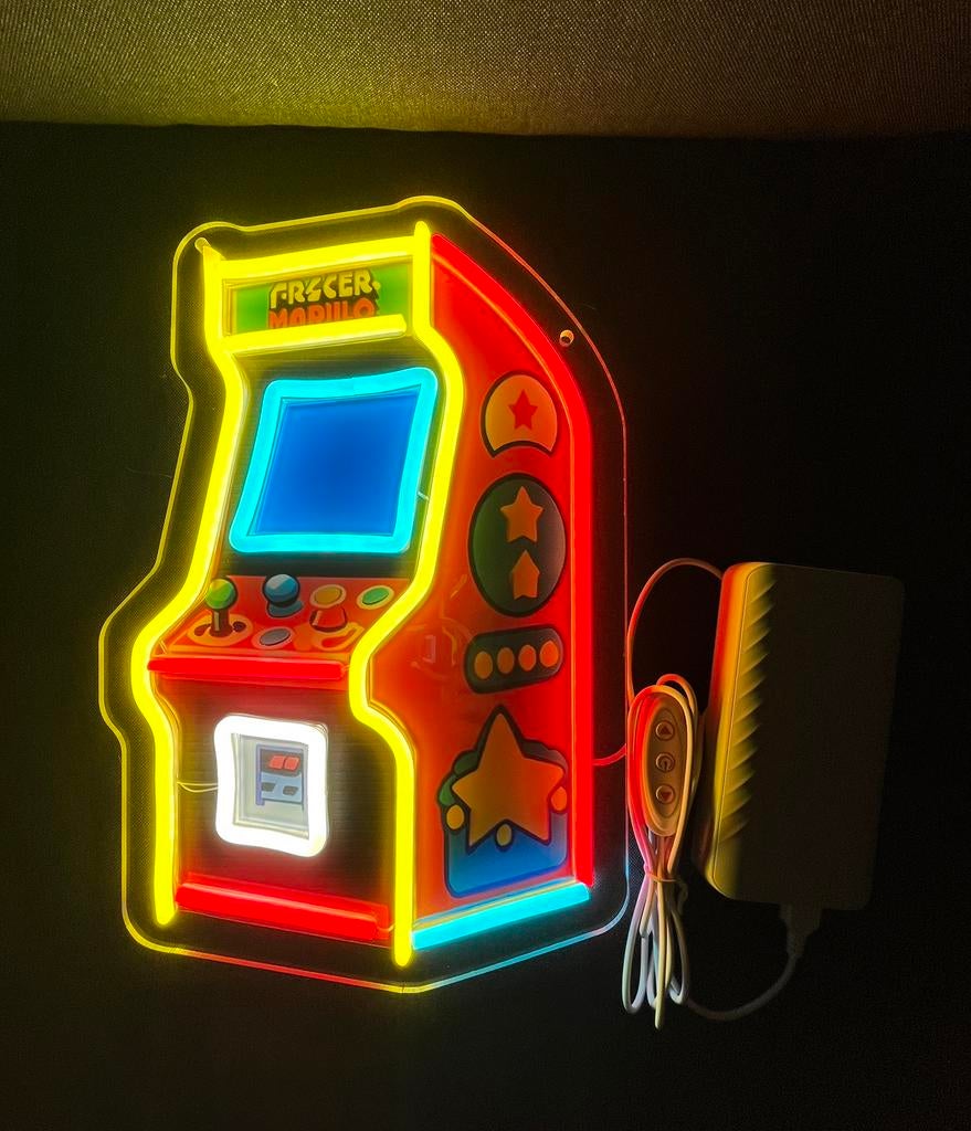 Neon Light Retro Arcade Kas, Enlèvement ou Envoi, Neuf, Table lumineuse ou lampe (néon)
