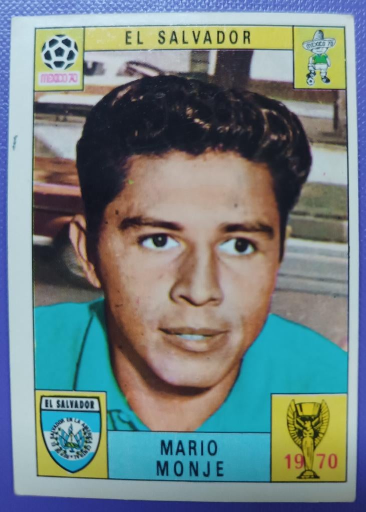Panini KAART prent anno 1970 voetbal WK Mexico 70 MONJE, Verzenden, Plaatje