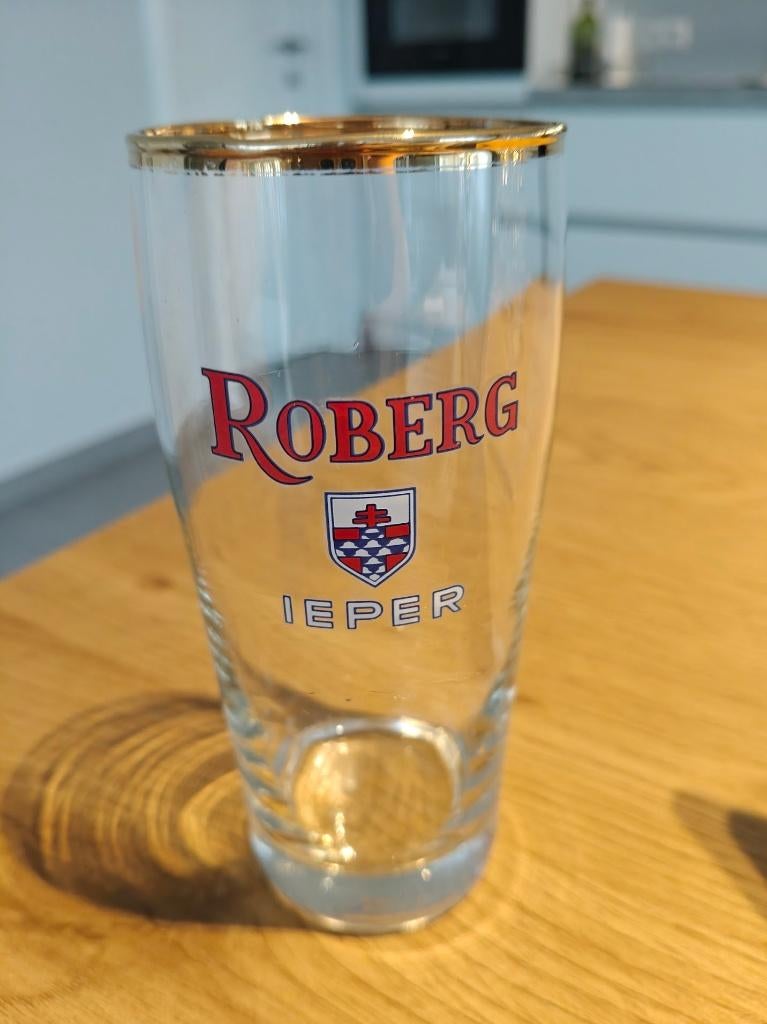 Roberg Ieper, Verzamelen, Ophalen of Verzenden, Zo goed als nieuw, Bierglas