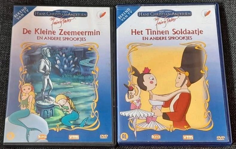Dvd´s sprookjes H.C. Andersen, de fairytaler, À partir de 6 ans, Enlèvement ou Envoi, Dessin animé, Comme neuf