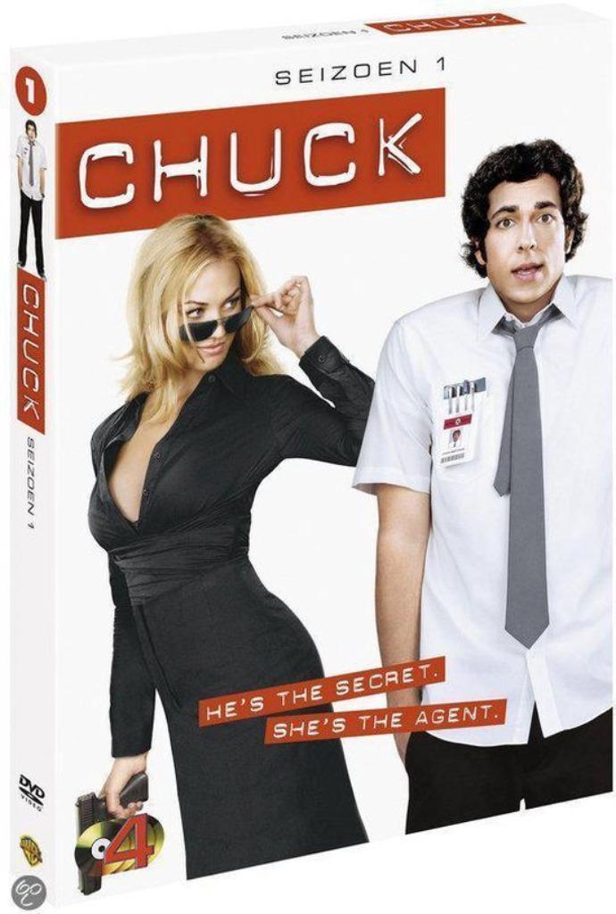 CHUCK SEIZOENEN 1-2-3, Enlèvement ou Envoi, Utilisé, Comédie, Coffret