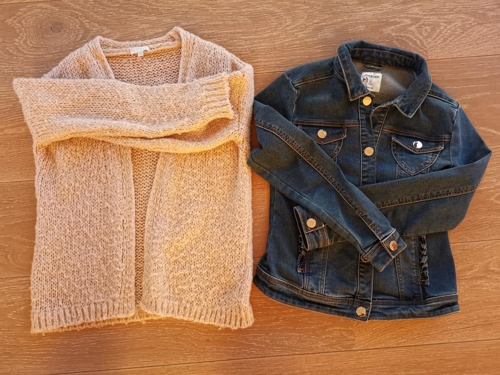 Jeans vestje en golfje Mayoral 12 jaar meisjes, MAYORAL, Comme neuf, Enlèvement, Fille