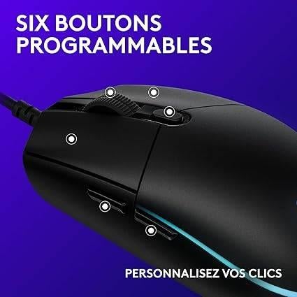 Logitech G 203 | Souris de jeu | LIVRAISON GRATUITE, Neuf, Souris, -, Logitech