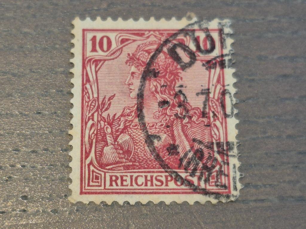 Postzegel Reichspost 10 pfenning, Postzegels en Munten, Ophalen of Verzenden