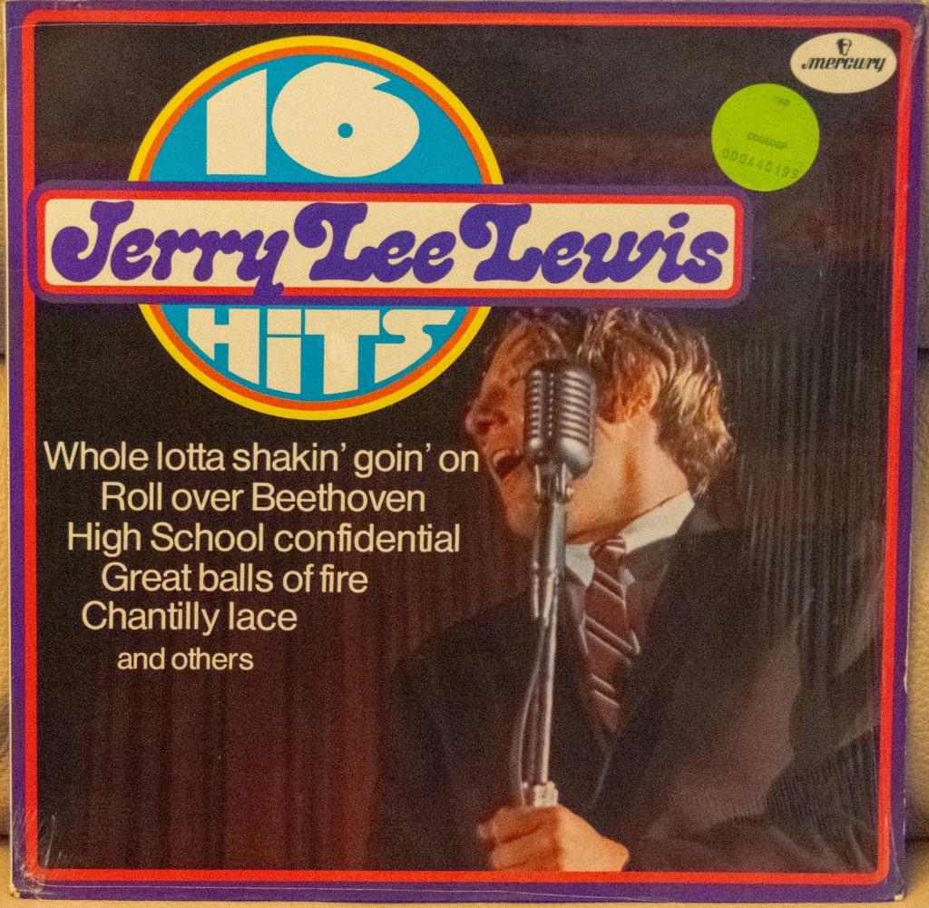 LP Jerry Lee Lewis - 16 hits, Cd's en Dvd's, Ophalen of Verzenden, Zo goed als nieuw, 12 inch, Rock-'n-Roll