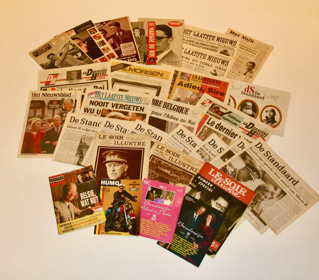 kranten & tijdschriften koningshuis Boudewijn, Ophalen of Verzenden