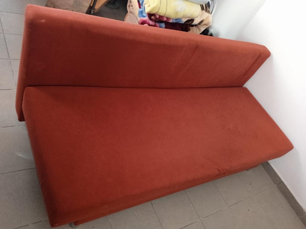 Slaapbank zitel, Huis en Inrichting, Ophalen, Hout, Gebruikt, Rechte bank