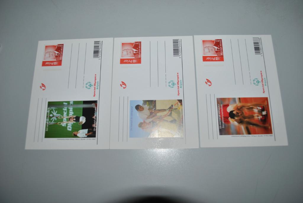 Belgique 2006 Cartes postales Special Olympics, Envoi, Non affranchie