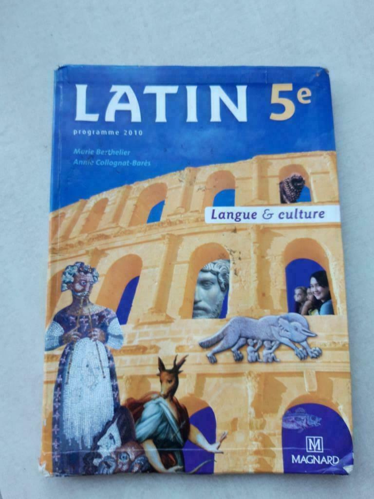 Livre scolaire Latin 5e Langue et culture (Magnard)., Enlèvement ou Envoi, Utilisé, Secondaire, Latin