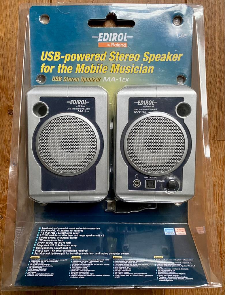 Edirol (Roland) USB speakers, Ophalen, Zo goed als nieuw