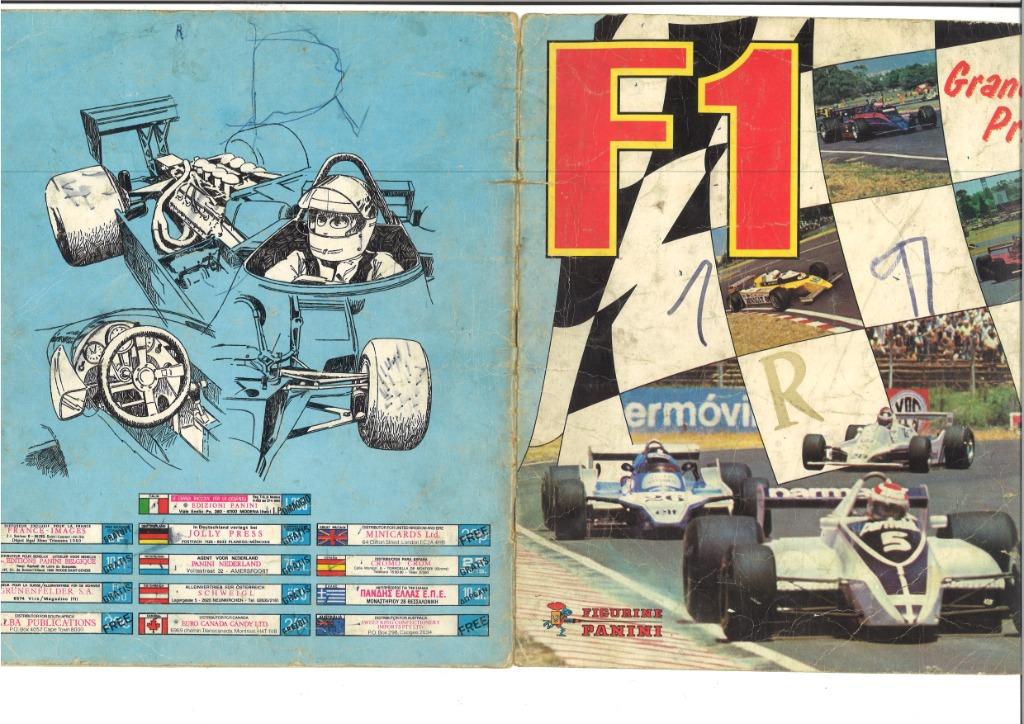 Panini boek F1 Grand Prix, Ophalen, Gebruikt, Meerdere stickers