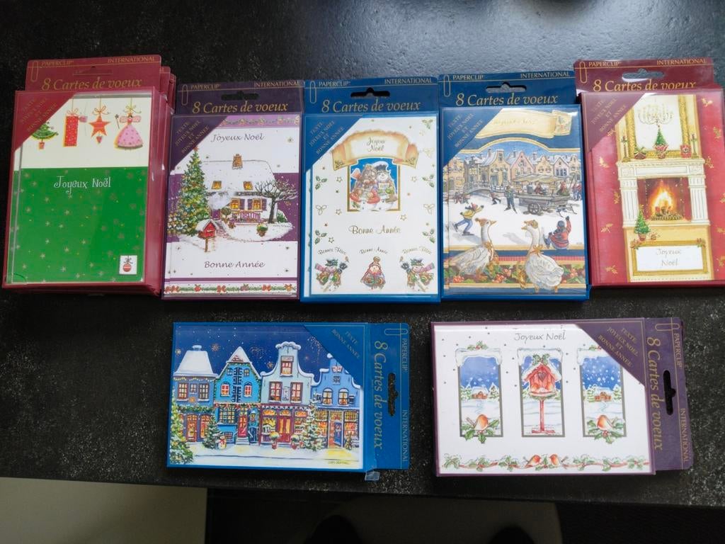 88 cartes de Noël et de Nouvel An françaises, Enlèvement, Comme neuf