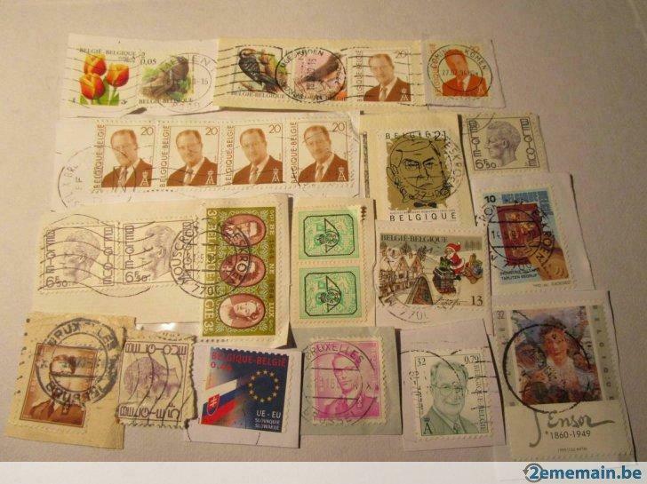 113 timbres belge oblitérés, Enlèvement ou Envoi