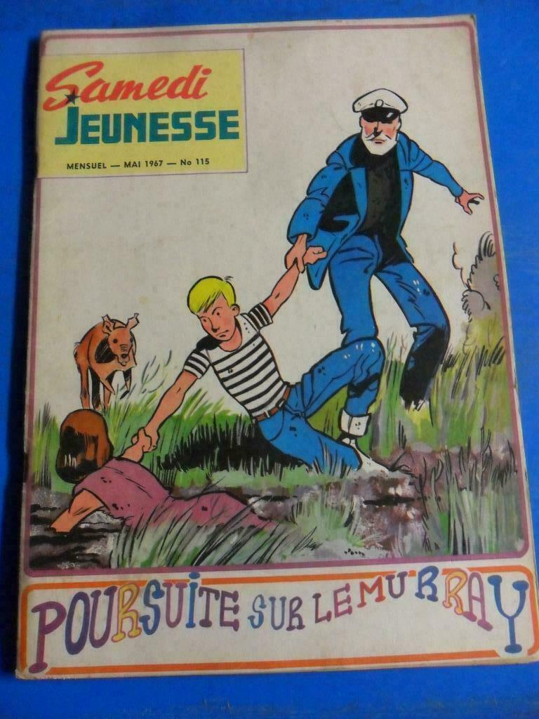 Samedi Jeunesse - Poursuite sur le Murray - N115 - 1967, Une BD, Enlèvement ou Envoi, Utilisé