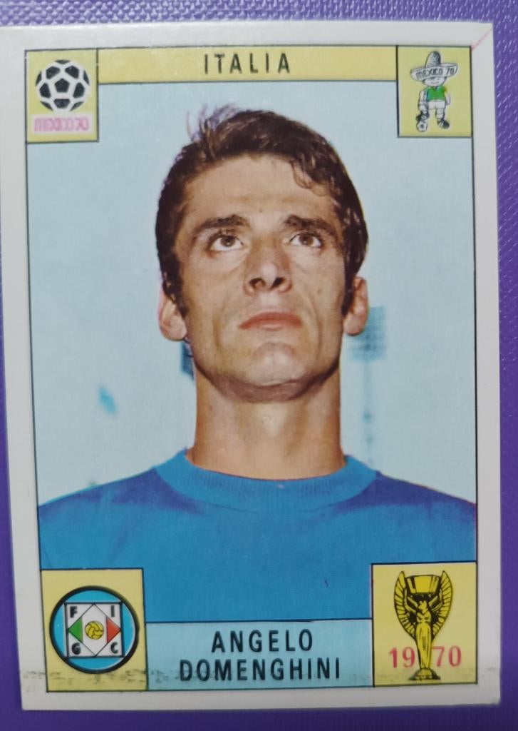 Carte Panini Coupe du monde de foot1970 Mexique DOMENGHINI, Envoi