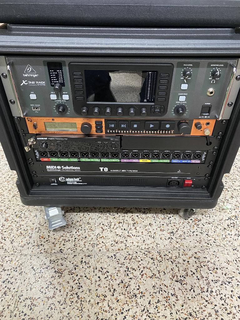 RACK IEM PRO COMPLET – Behringer X32 rack, Utrack24, Shure, TV, Hi-fi & Vidéo, Appareils professionnels, Comme neuf, Enlèvement