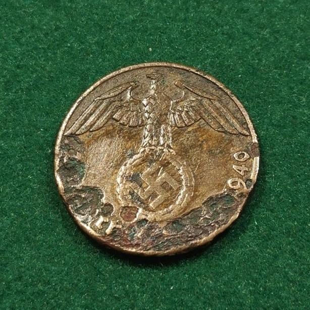 1 reichspfennig 1940 Bronze/couleur marron/Marque menthe « J, Enlèvement ou Envoi, Allemagne, Monnaie en vrac