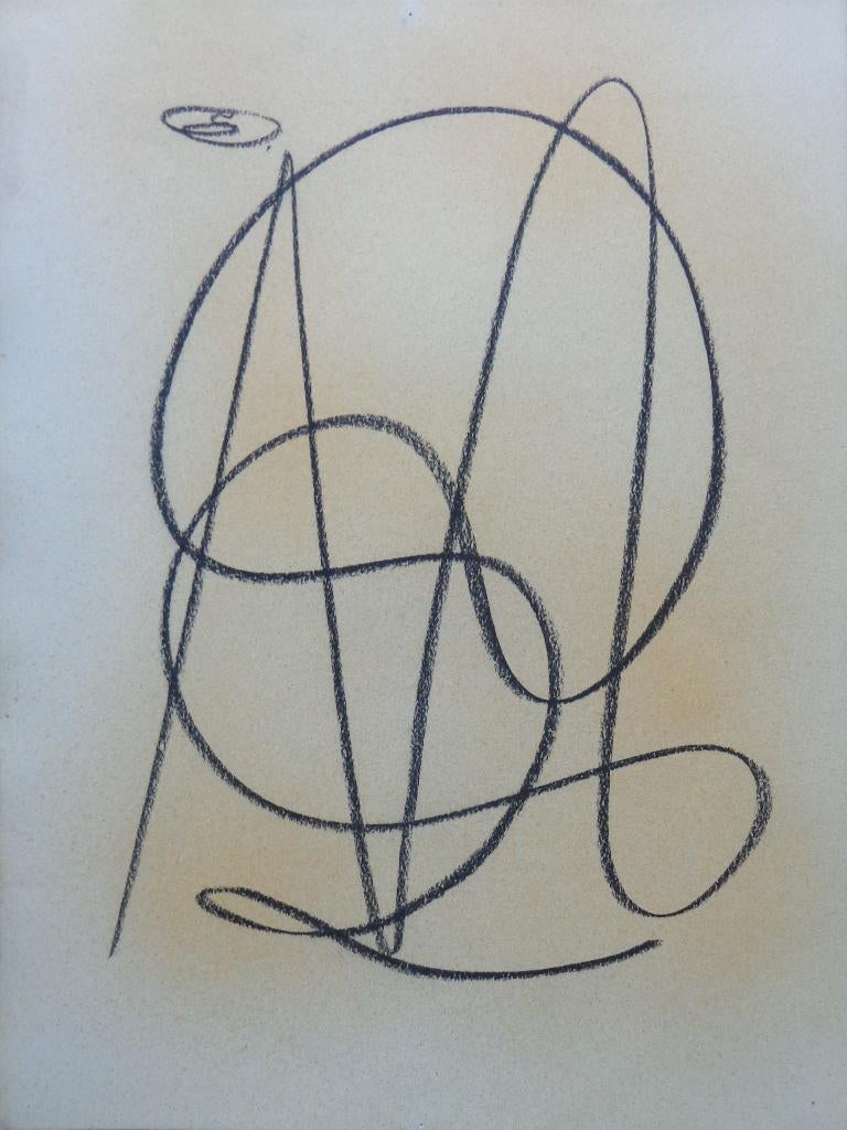 EVARIST OPZOMMER / ABSTRACTIE / ORIGINEEL WERK 40x30cm MONO, Ophalen of Verzenden