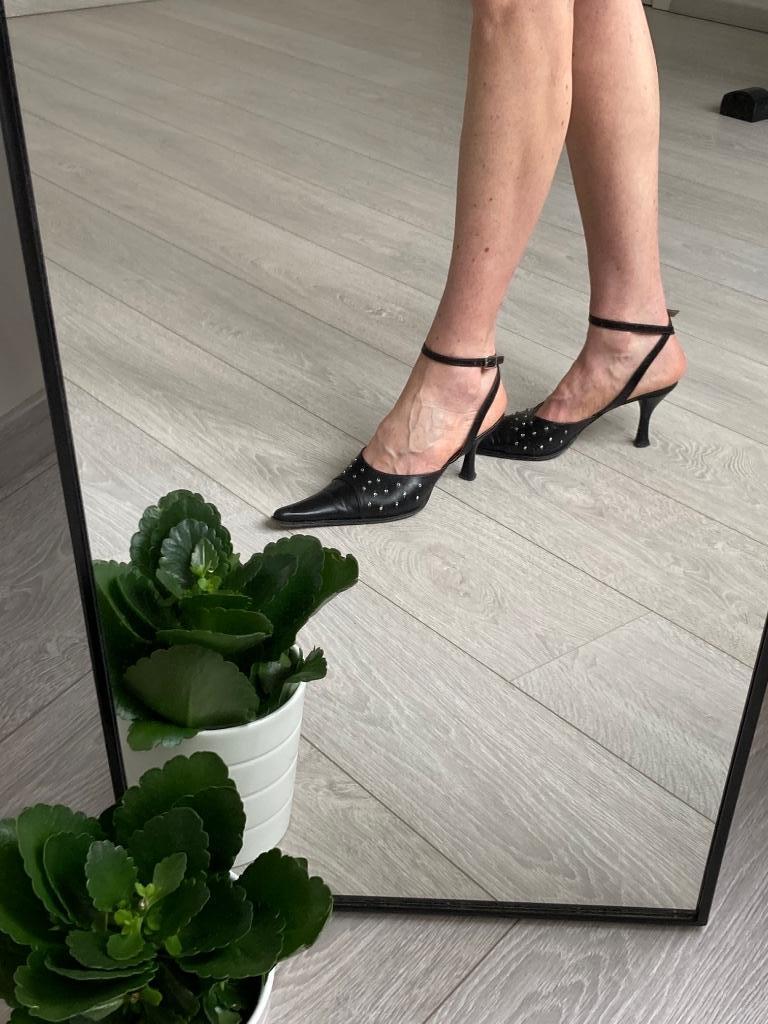 Escarpins design Italia avec bride à la cheville - taille 39, Chaussures à haut talons, Assenso, Porté, Noir