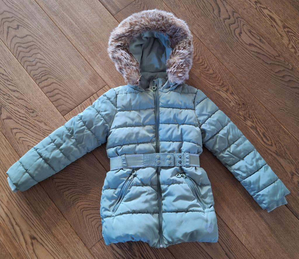 s.Oliver kaki winterjas 122, Kinderen en Baby's, Kinderkleding | Maat 122, Gebruikt, Meisje, Jas, Ophalen of Verzenden