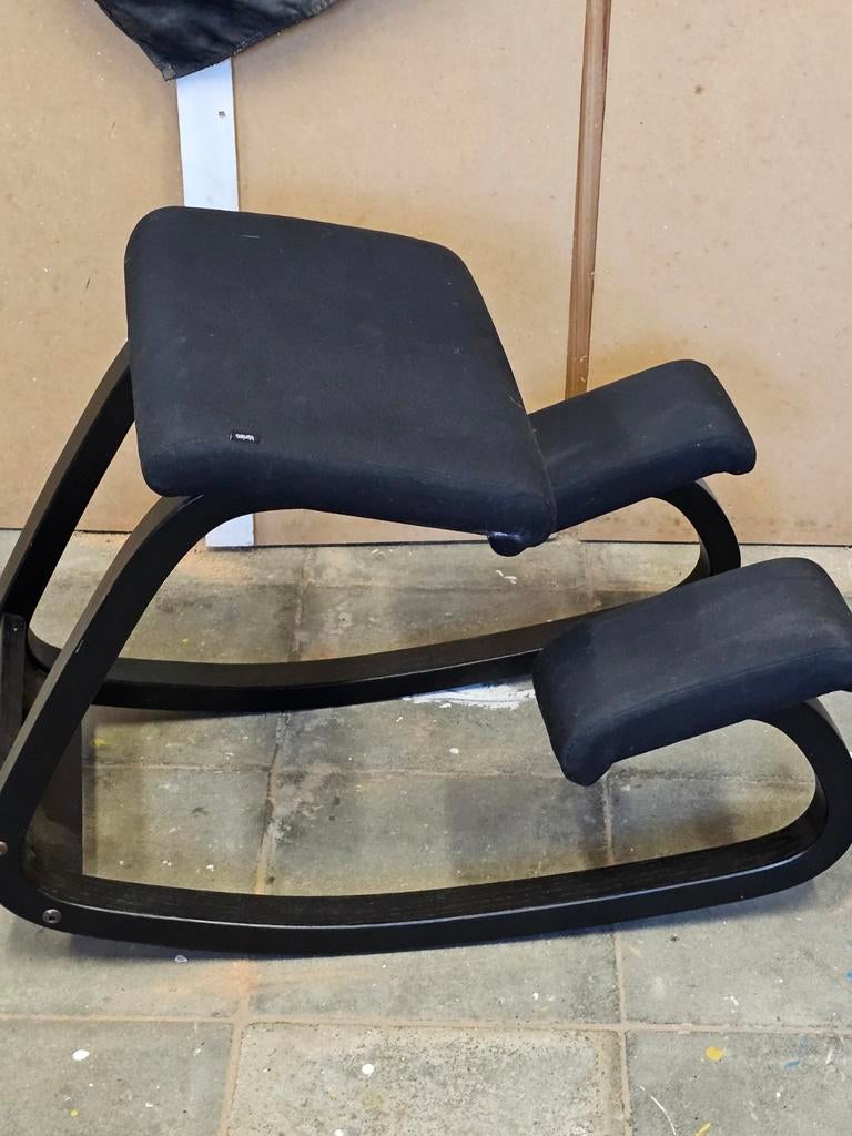 Stokke Varier ergonomische bureaustoel Variable zwart, Ophalen, Zwart, Bureaustoel
