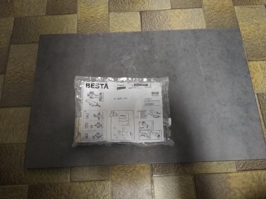 Ikea Besta deur Kallviken donkergrijs betonpatroon, Ophalen, Zo goed als nieuw