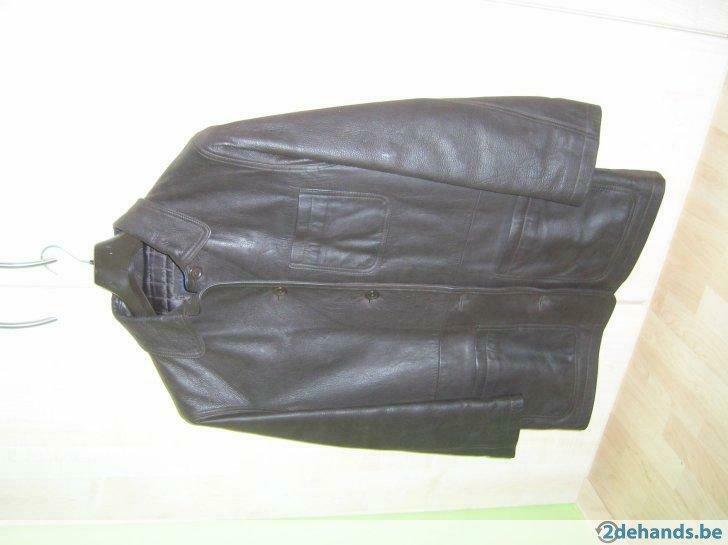 lederen jas, Kleding | Dames, Ophalen, Gedragen, Maat 42/44 (L), Bruin