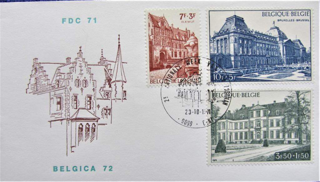 FDC TOERISME- ELEWIJT- BRUSSEL, Ophalen of Verzenden, Gestempeld, Plaats of Gebouw