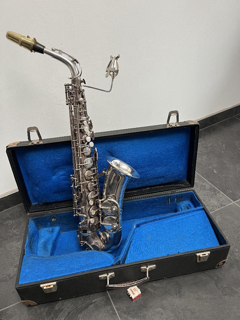 Altsaxofoon, Muziek en Instrumenten, Blaasinstrumenten | Saxofoons, Gebruikt, Alt, Met koffer, Ophalen