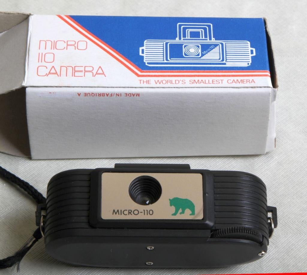 Mini-caméra vintage « Micro 110", Enlèvement ou Envoi, Autres types, Caméra