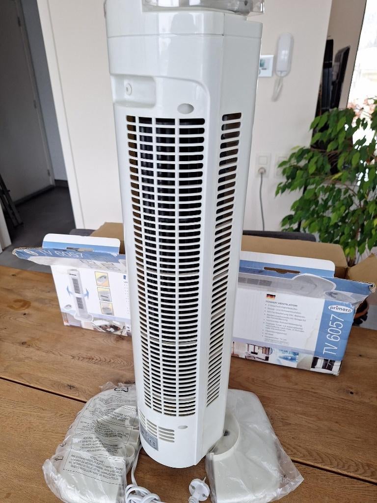 Toren ventilator Primera, Electroménager, Ventilateurs, Enlèvement, Ventilateur avec télécommande, Comme neuf, Ventilateur tour