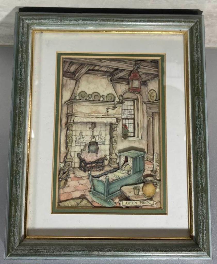 3-dimensionaal werkje Anton Pieck, Antiek en Kunst, Ophalen