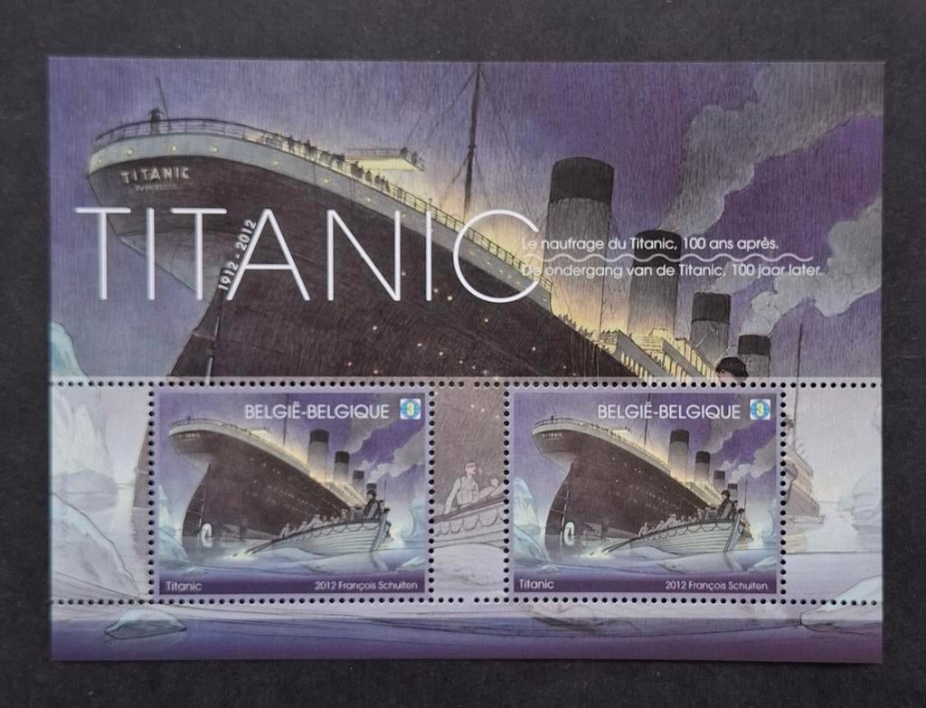 Belgique : COB 4228/29 ** Titanic 2012., Sans timbre, Neuf, Enlèvement ou Envoi, Non oblitéré