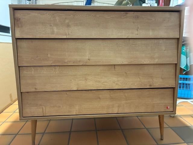 Baby commode "Bosque (Hout) van Petite Amélie, Ophalen, Nieuw, 50 tot 100 cm, 3 of 4 laden