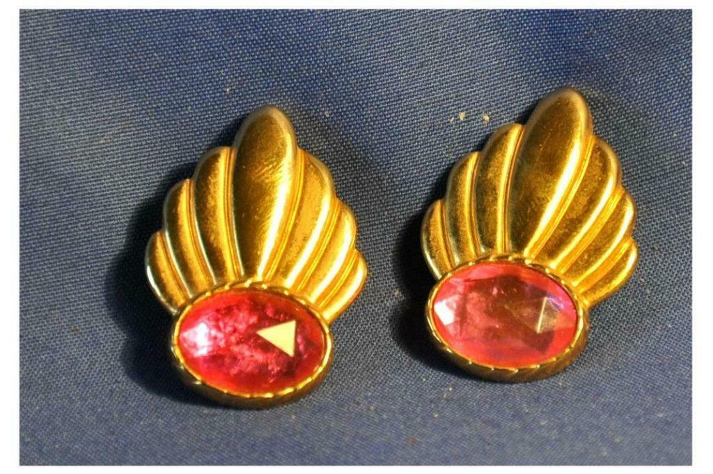 §  paire de boucles d'oreilles de fantaisie vintage (n10), Enlèvement ou Envoi, Utilisé, Rose