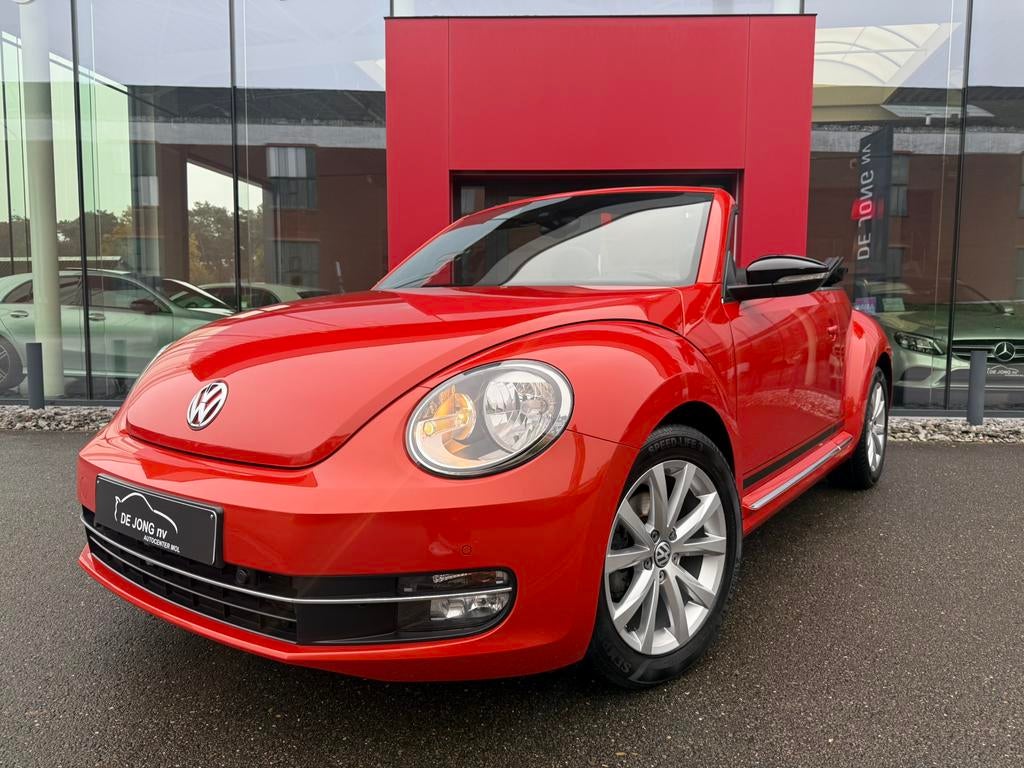 Volkswagen Beetle Cabrio Club Edition Benzine/Navi/Pdc/Airco, Auto's, Stof, Overige kleuren, Cabriolet, Bedrijf