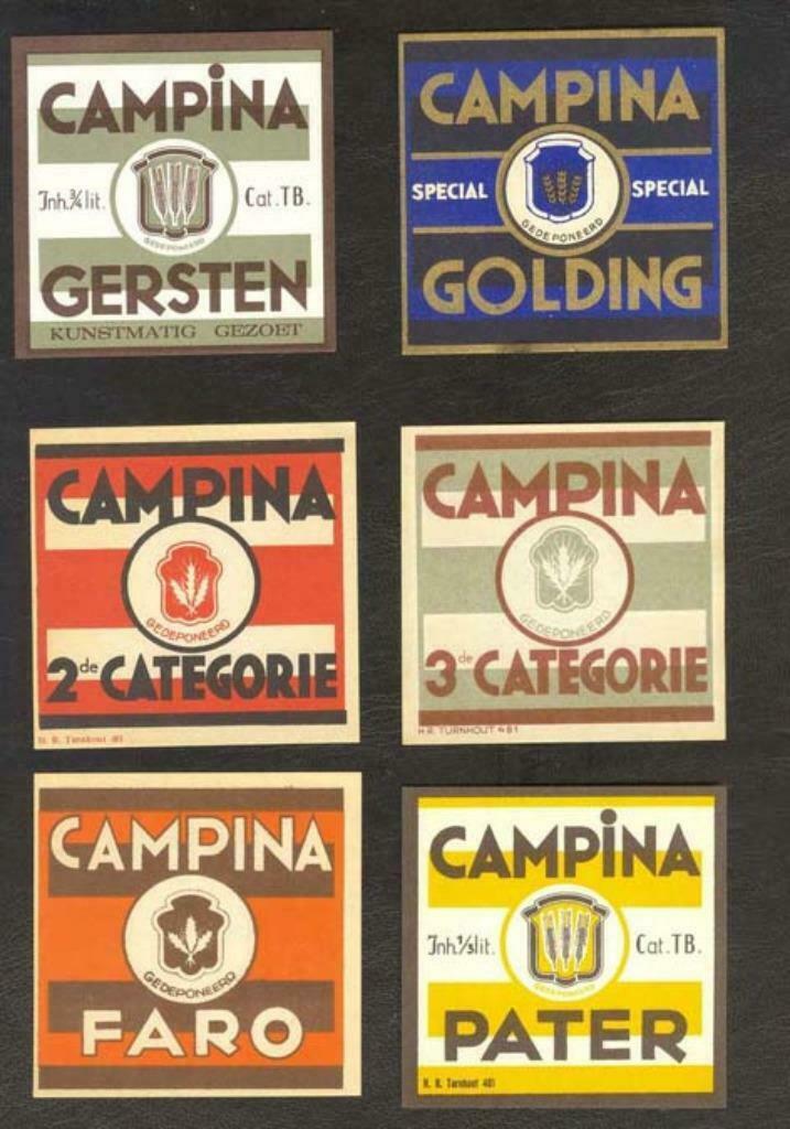 DESSEL CAMPINA 20 OUDE BIERETIKETTEN RAEYMAEKERS, Verzamelen, Biermerken, Ophalen of Verzenden, Nieuw, Overige typen