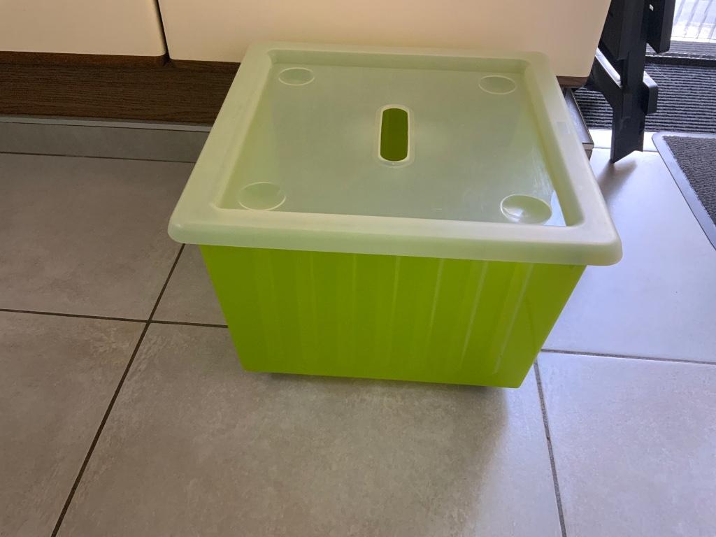 Ikea Vessla bak de rangement avec roulettes + couvercle, Enlèvement, Utilisé