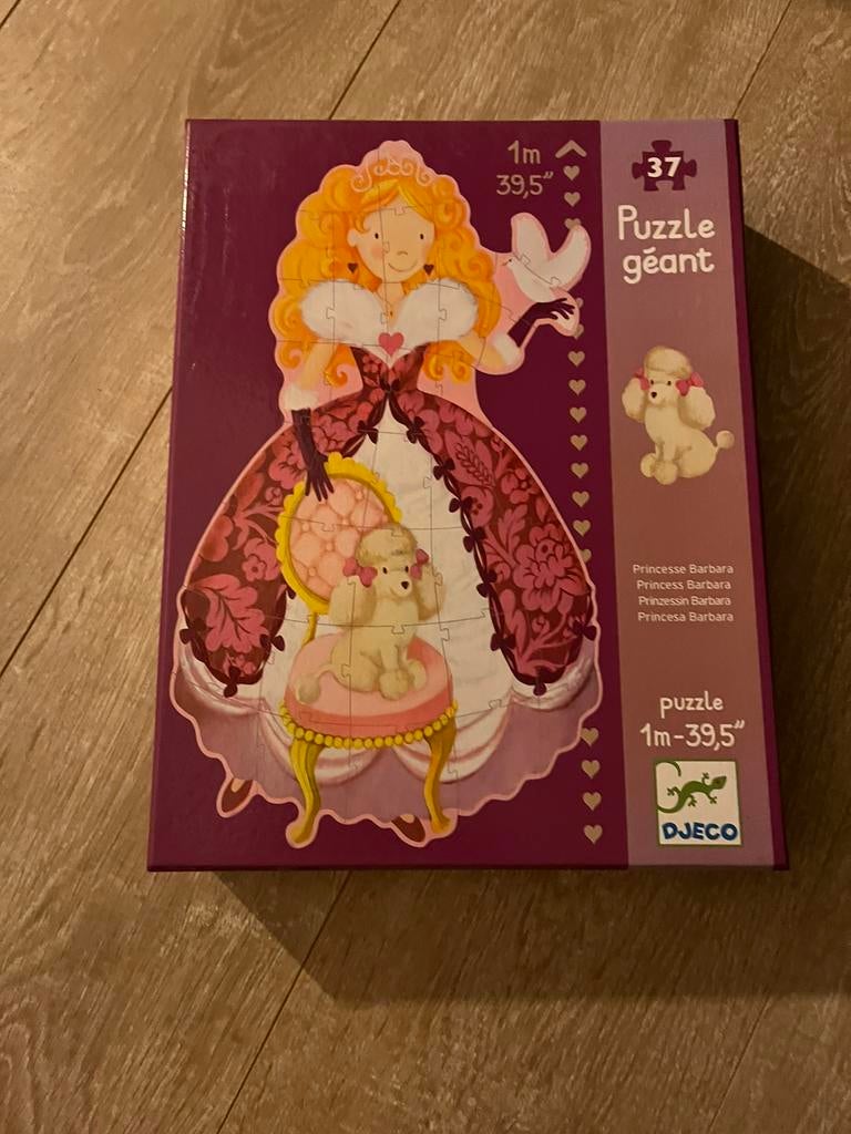 Puzzel 1m groot prinses Barbara 37 stuks 7+, Ophalen, Zo goed als nieuw
