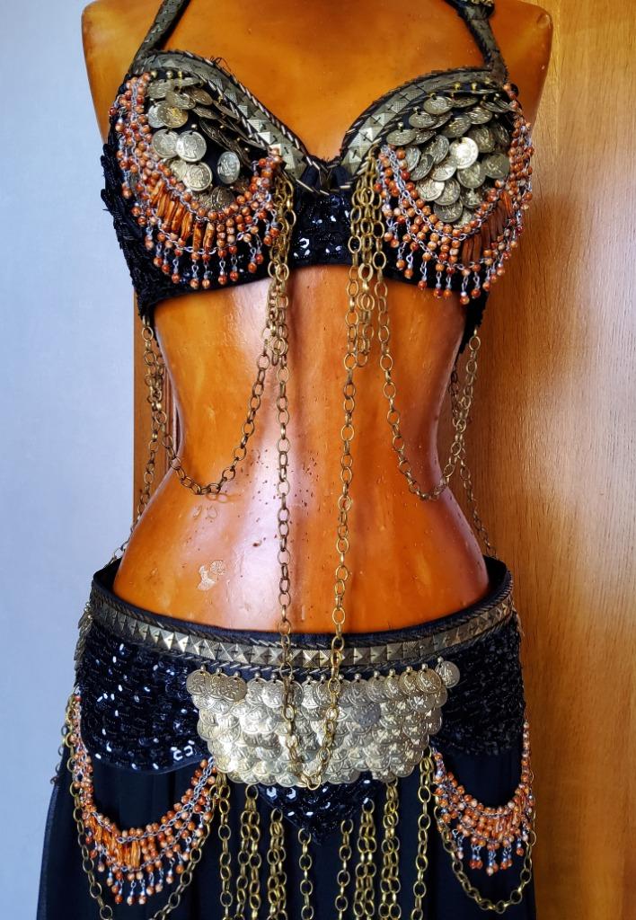 3 delig set compleet danseres goud zwart met kettingen, ANDERE, Verzenden, Overige kleuren, Overige typen