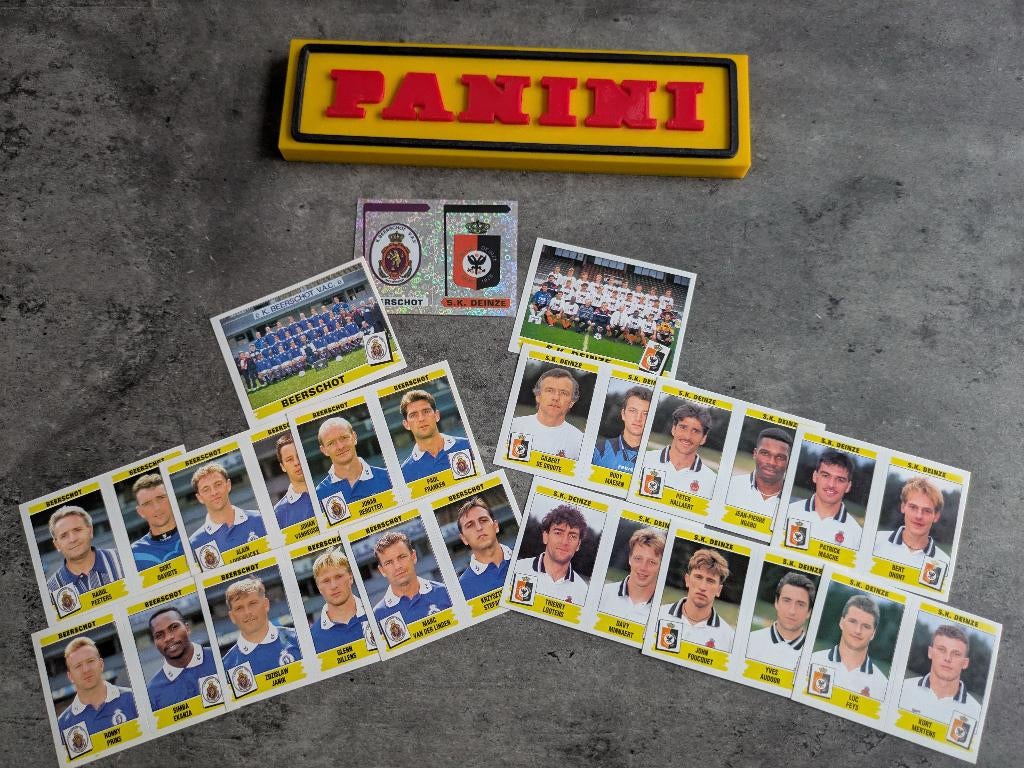 PANINI STICKERS 15X FOOTBALL 96 BEERSCHOT / DEINZE voetbal, Ophalen of Verzenden, Nieuw