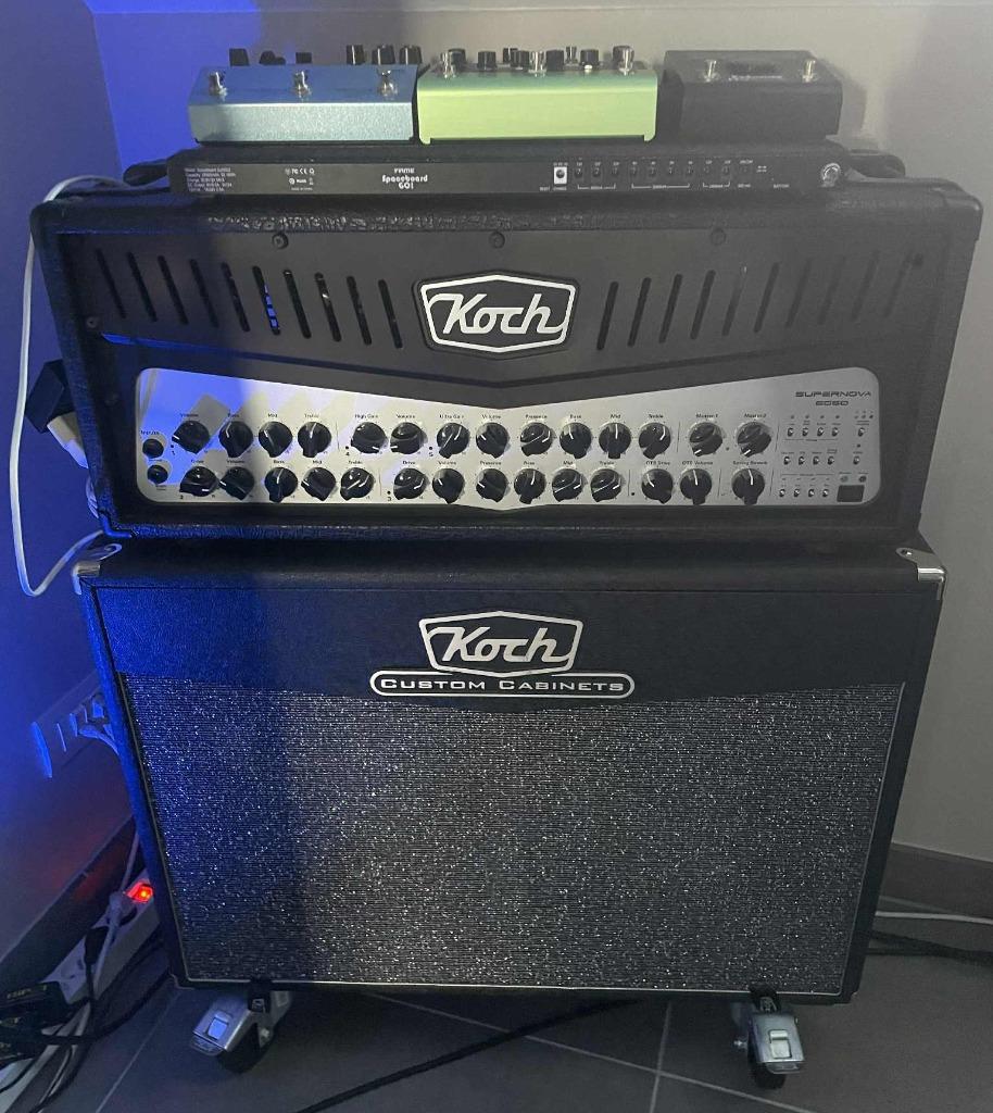 KOCH Supernova 6060 Stereo Tube head/ Cabinet, Ophalen, Zo goed als nieuw, Gitaar, 50 tot 100 watt