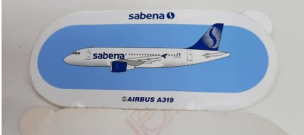 Autocollant Sabena Airbus A319, Envoi, Neuf