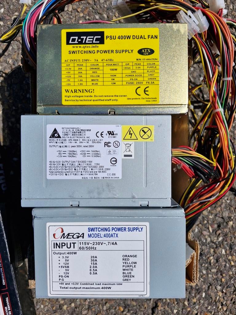 Alimentations pour PC - faites une offre, Informatique & Logiciels, Alimentations internes, Enlèvement ou Envoi, Utilisé