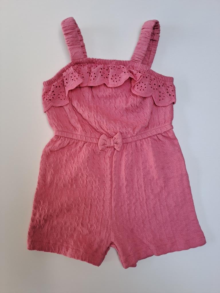 Combinaison d'été à volants en dentelle rose t 74 avec nœud, Enfants & Bébés, Vêtements de bébé | Taille 74, Comme neuf, Fille