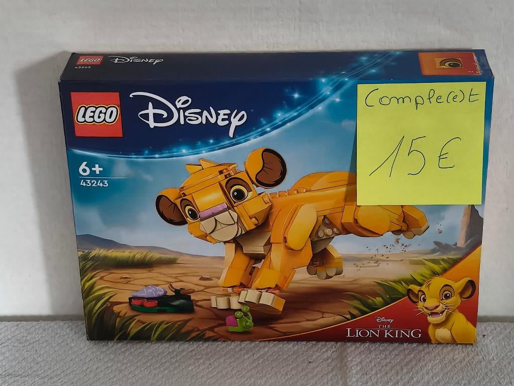 Lego Disney 43243 Simba, le bébé du Roi Lion, Enlèvement ou Envoi, Utilisé, Lego