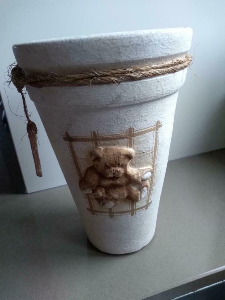 Terracotta Bloempot, Tuin en Terras, Bloempotten, Rond, Ophalen of Verzenden, Zo goed als nieuw, Balkon