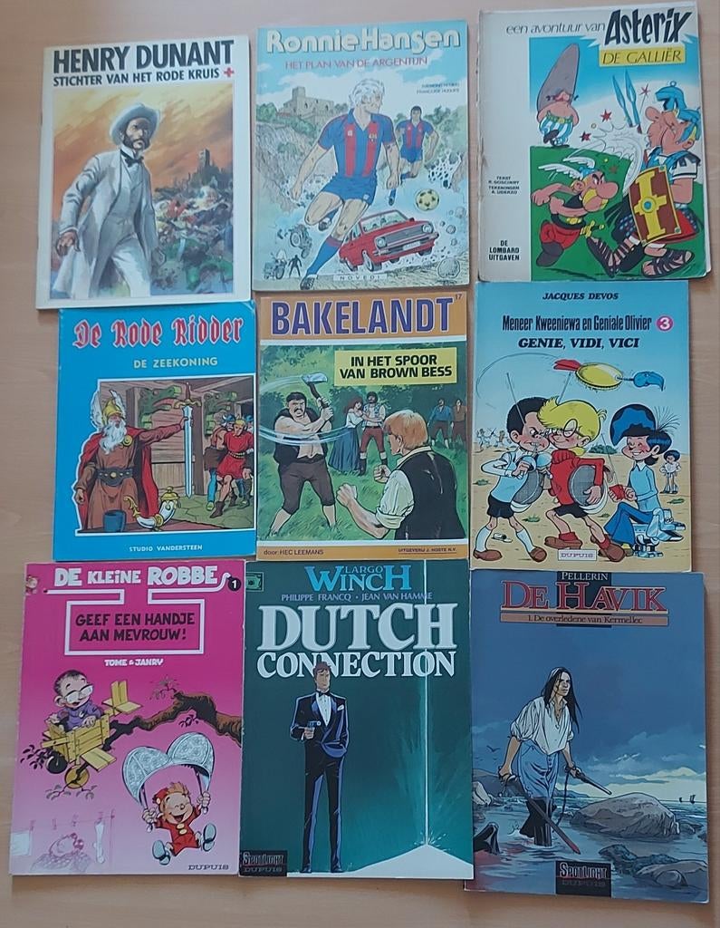 9 stripverhalen retro, Ophalen of Verzenden, Gelezen